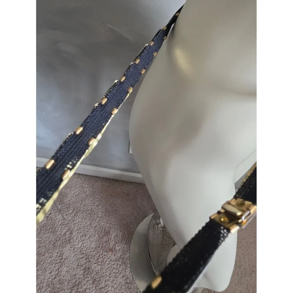 Vintage Belt Gold Feather Scales Elastic 34'-52'